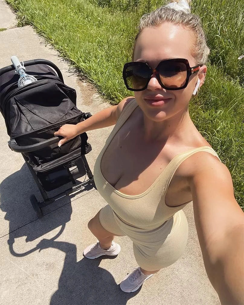 Ribbed Seamless Workout Tank Top Set