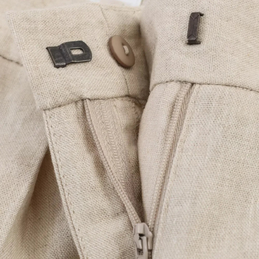 Linen Short Sleeve Office Suit