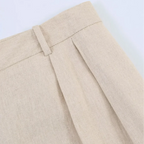Linen Short Sleeve Office Suit