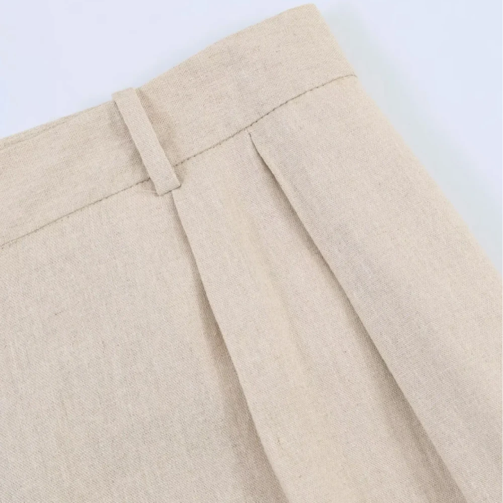 Linen Short Sleeve Office Suit