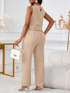 Floerns Business Two Piece Pants Set