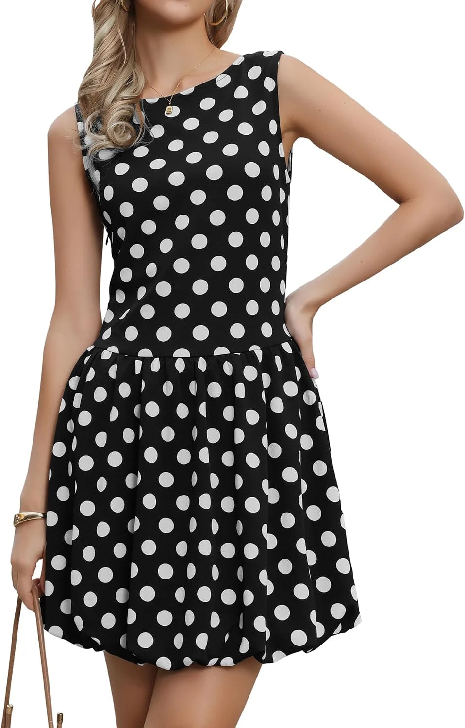 Polka Dot Bubble Summer Dress