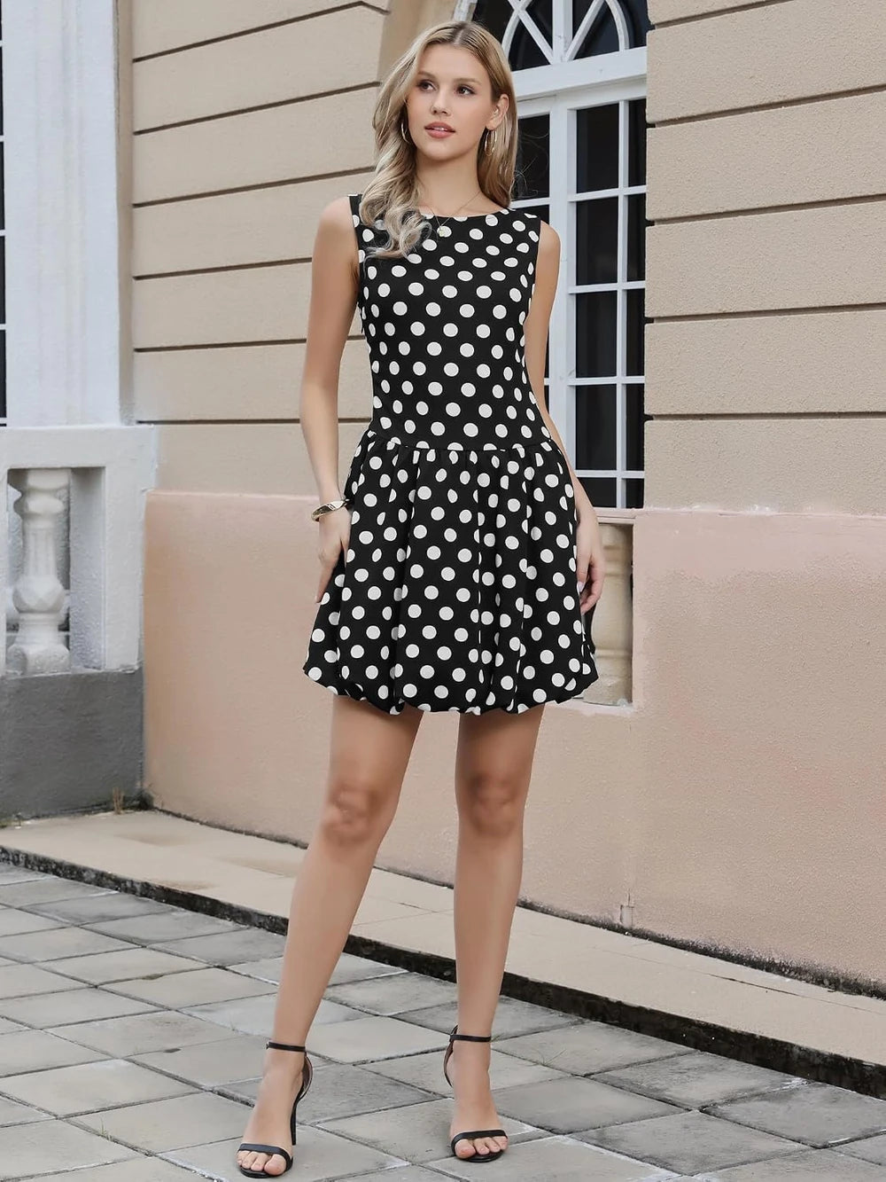Polka Dot Bubble Summer Dress