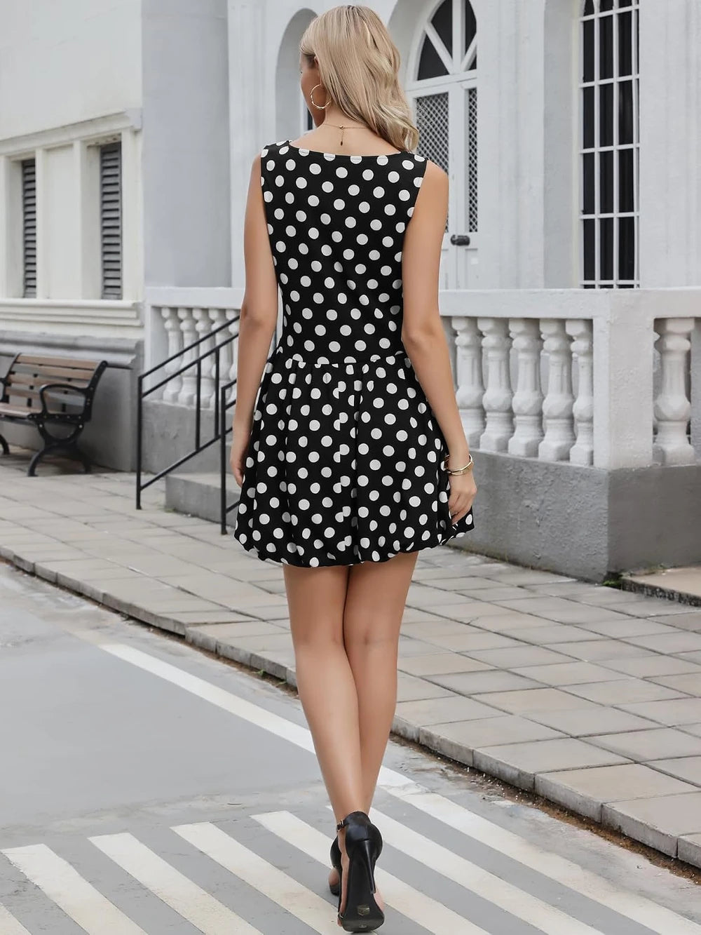 Polka Dot Bubble Summer Dress
