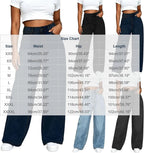 High Waist Wide Leg Denim Pants