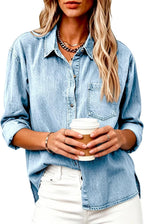 Lightweight Denim Shirt Jacket