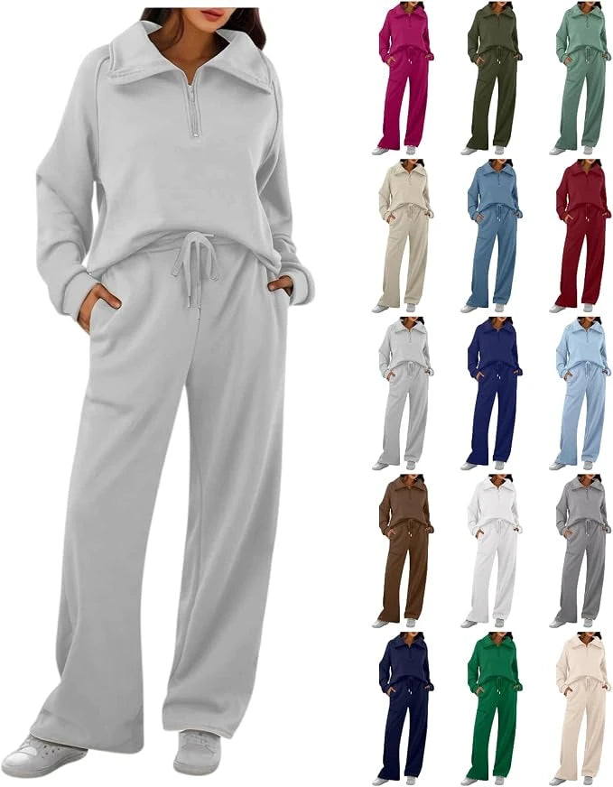 Two Piece Fleece Sweatsuit Set